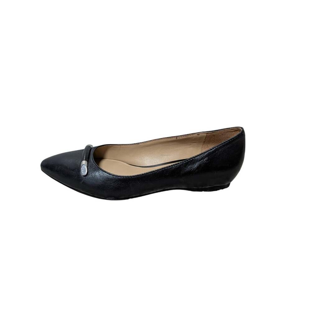 Naturalizer Sable Women's Black Leather Pointed Toe Ballet Flats Size 4.5M